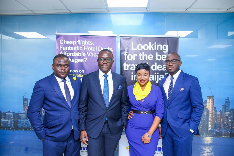 L-R: Travelbeta.com operations manager David Asuku, Chief commercial officer Mr Onyeka Akumah and Chief technology officer Wole Ayorinde